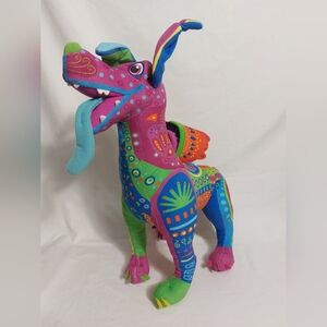 Disney Coco 15" Dante Dog Spirit Animal Colorful Day of the Dead Alebreje Plush
